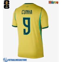 Fotballdrakt Herre Brasil Matheus Cunha #9 Hjemmedrakt VM 2026 Kortermet